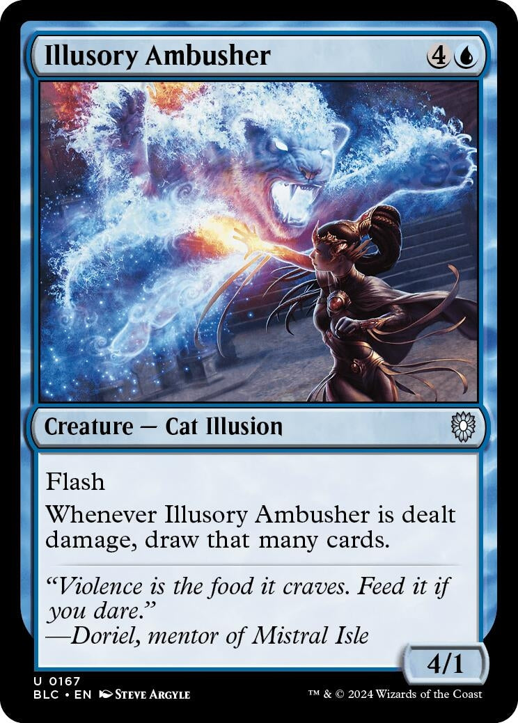 Image for Illusory Ambusher (Commander: Bloomburrow) (167) - Magic: The Gathering