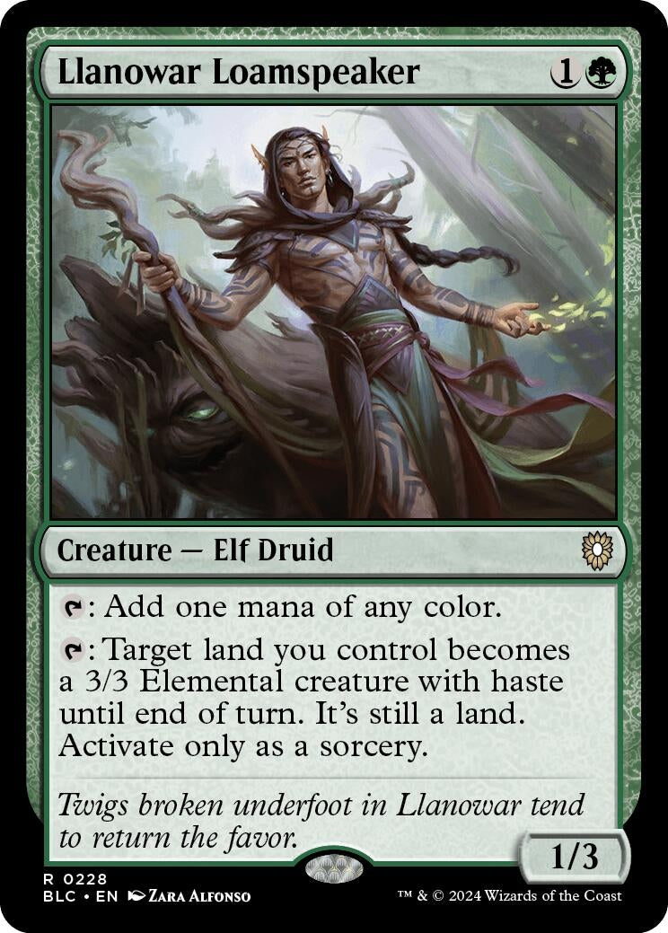 Image for Llanowar Loamspeaker (Commander: Bloomburrow) (228) - Magic: The Gathering