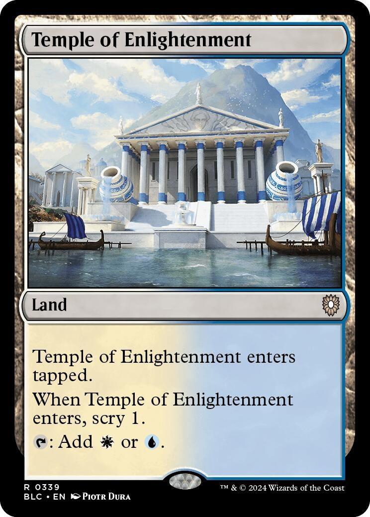 Image for Temple of Enlightenment (Commander: Bloomburrow) (339) - Magic: The Gathering