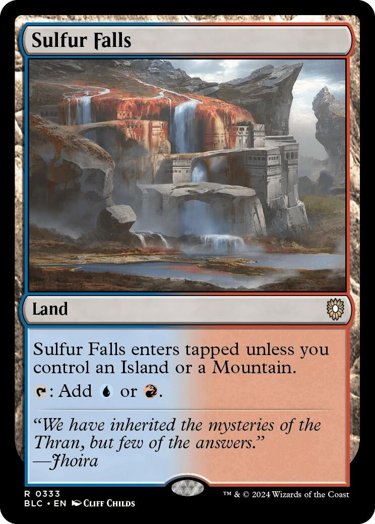 Image for Sulfur Falls (Commander: Bloomburrow) (333) - Magic: The Gathering