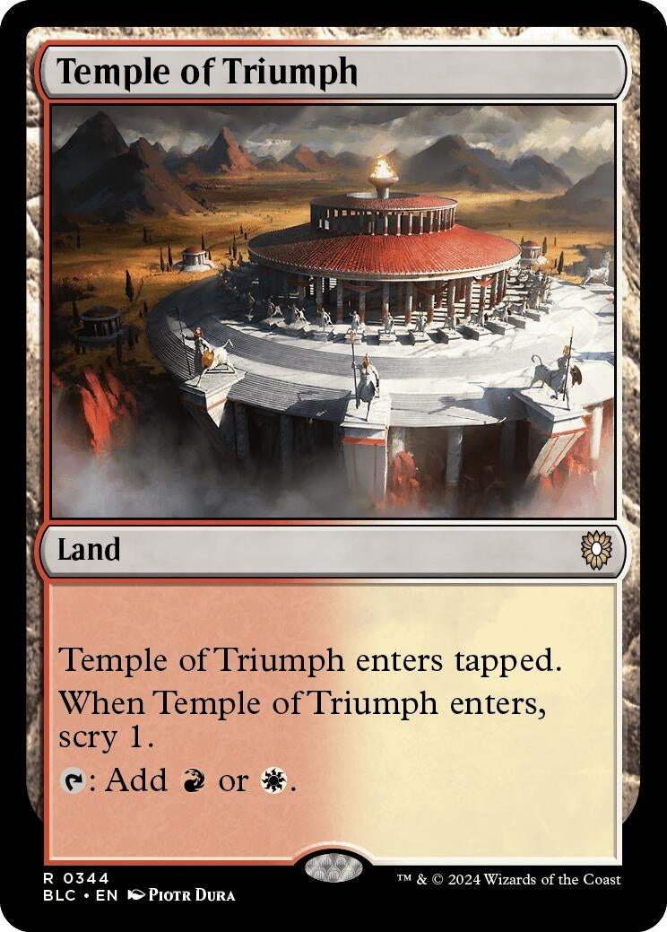 Image for Temple of Triumph (Commander: Bloomburrow) (344) - Magic: The Gathering