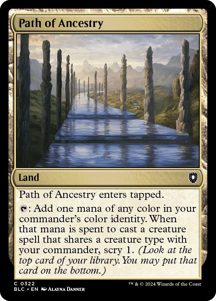 Image for Path of Ancestry (Commander: Bloomburrow) (322) - Magic: The Gathering
