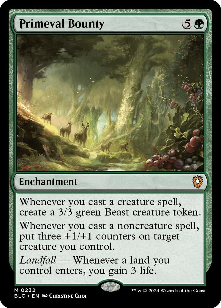 Image for Primeval Bounty (Commander: Bloomburrow) (232) - Magic: The Gathering