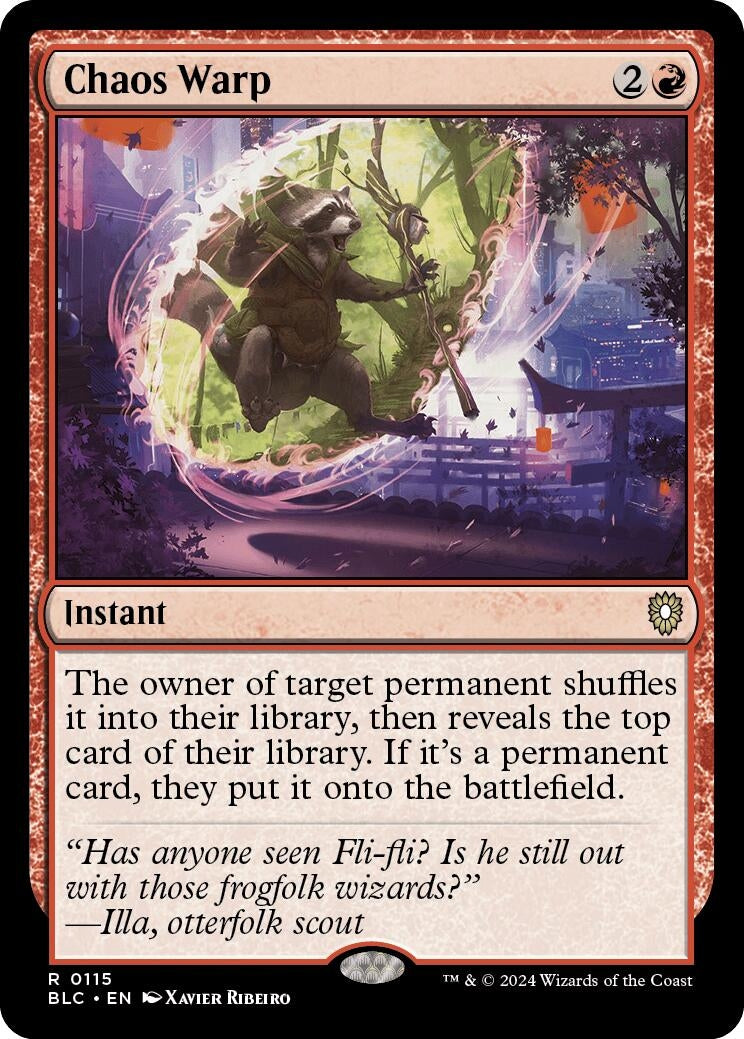 Image for Chaos Warp (Commander: Bloomburrow) (115) - Magic: The Gathering