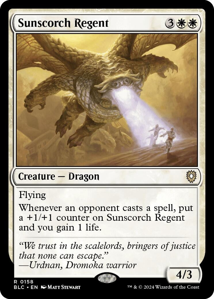 Image for Sunscorch Regent (Commander: Bloomburrow) (158) - Magic: The Gathering