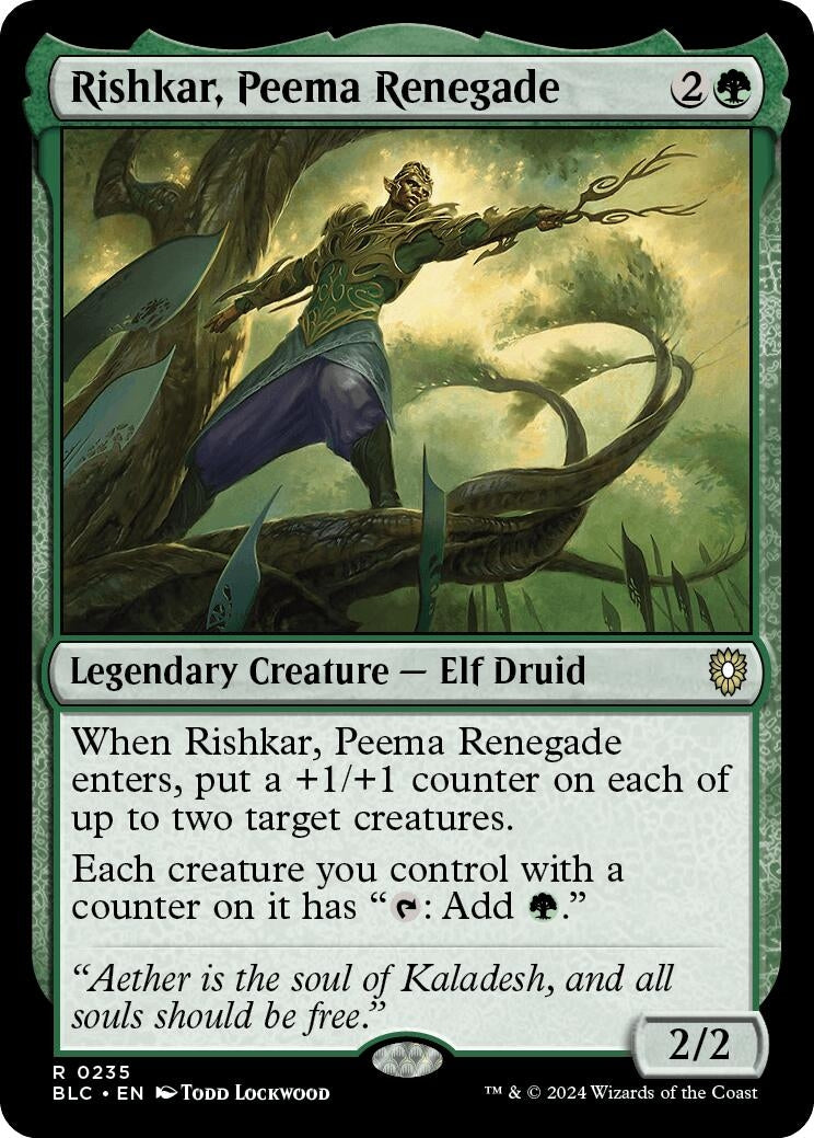 Image for Rishkar, Peema Renegade (Commander: Bloomburrow) (235) - Magic: The Gathering