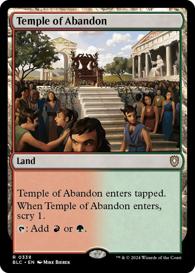 Image for Temple of Abandon (Commander: Bloomburrow) (338) - Magic: The Gathering
