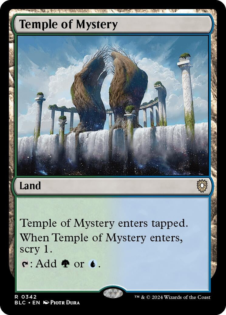 Image for Temple of Mystery (Commander: Bloomburrow) (342) - Magic: The Gathering