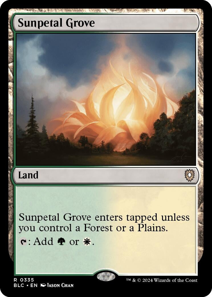 Image for Sunpetal Grove (Commander: Bloomburrow) (335) - Magic: The Gathering
