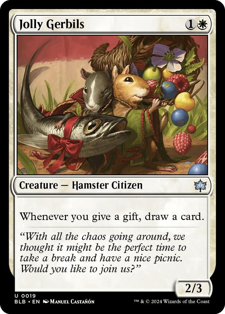 Image for Jolly Gerbils (Bloomburrow) (19) - Magic: The Gathering