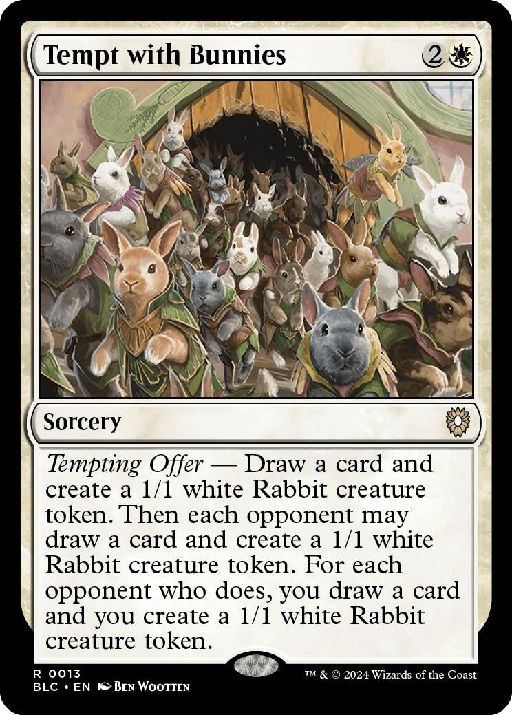Image for Tempt with Bunnies (Commander: Bloomburrow) (13) - Magic: The Gathering