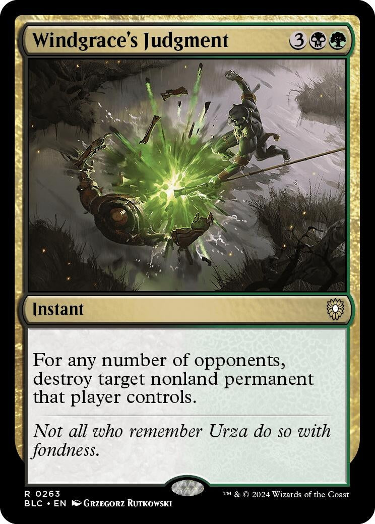 Image for Windgrace's Judgment (Commander: Bloomburrow) (263) - Magic: The Gathering