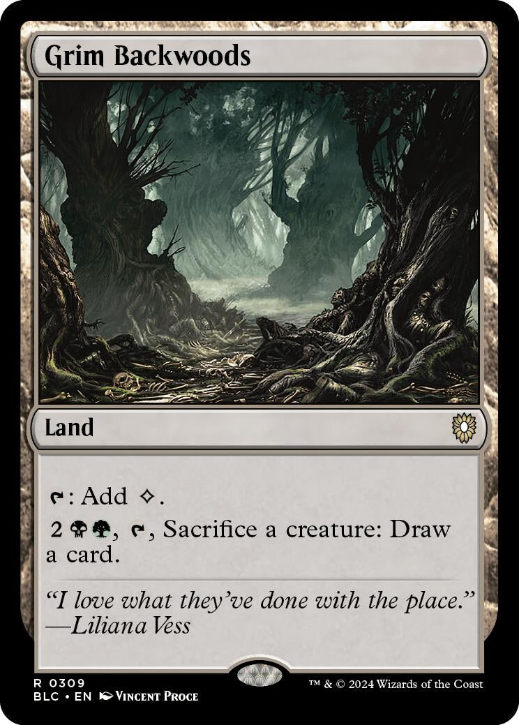Image for Grim Backwoods (Commander: Bloomburrow) (309) - Magic: The Gathering