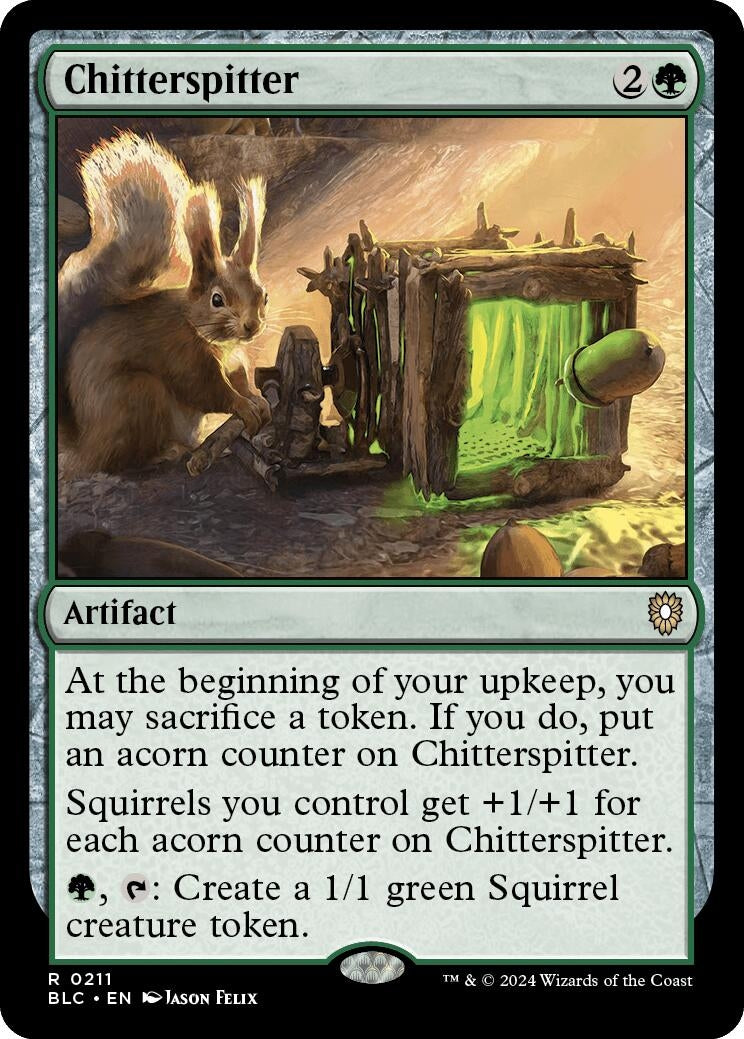 Image for Chitterspitter (Commander: Bloomburrow) (211) - Magic: The Gathering