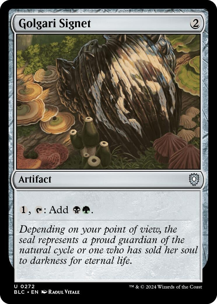 Image for Golgari Signet (Commander: Bloomburrow) (272) - Magic: The Gathering