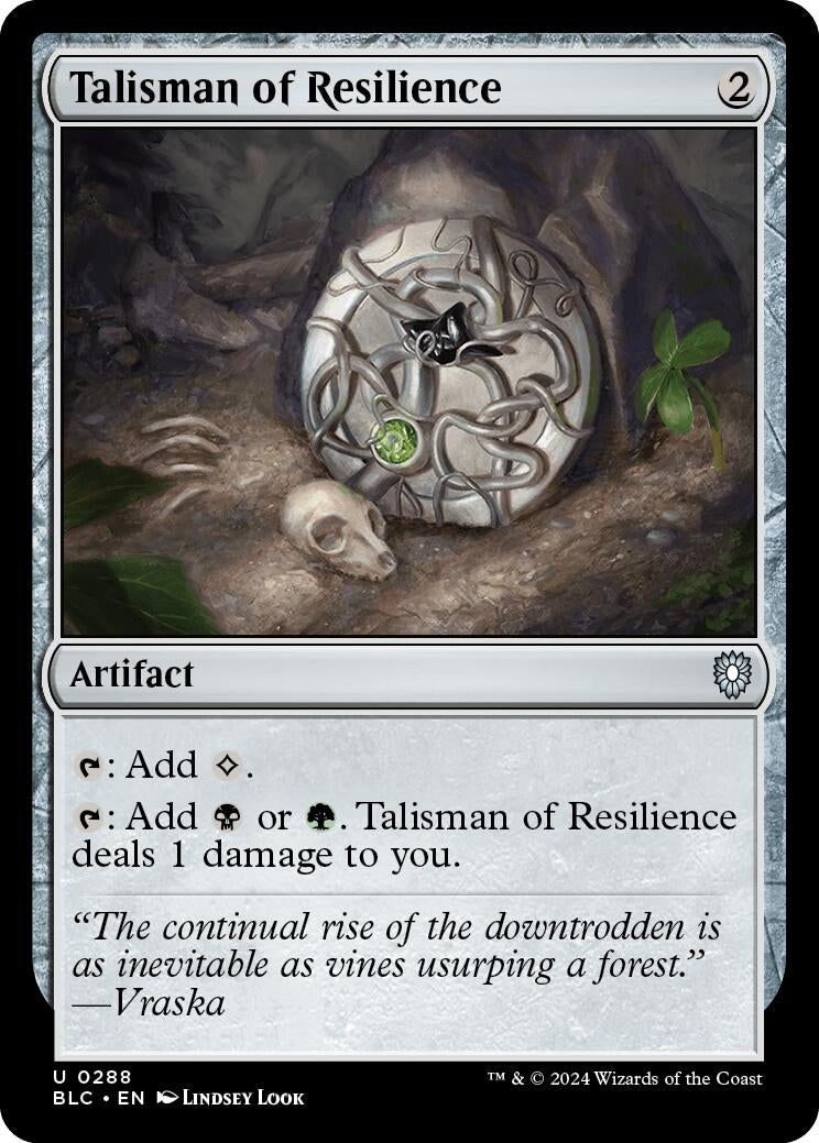 Image for Talisman of Resilience (Commander: Bloomburrow) (288) - Magic: The Gathering
