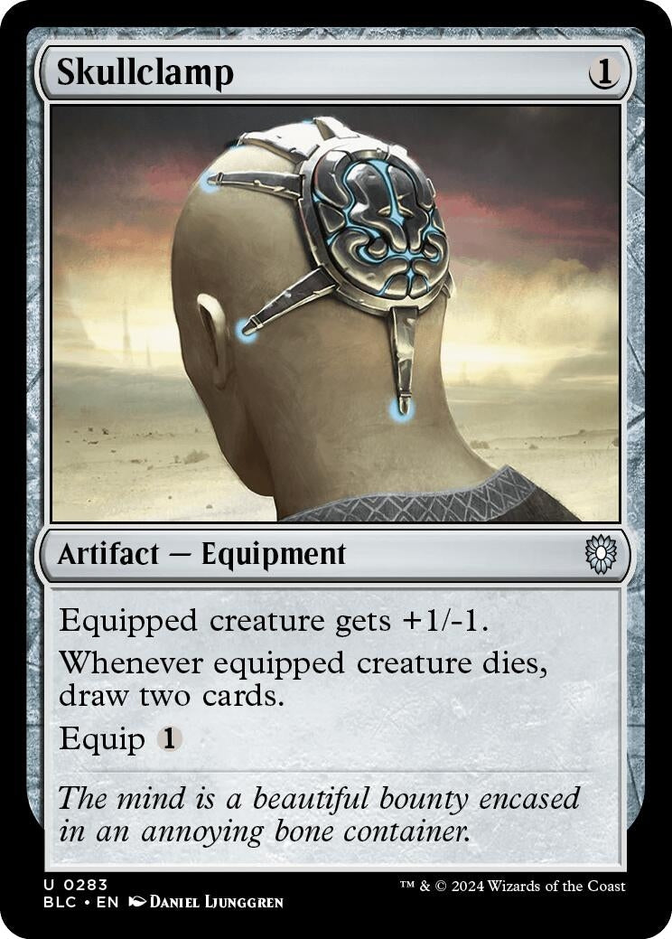 Image for Skullclamp (Commander: Bloomburrow) (283) - Magic: The Gathering