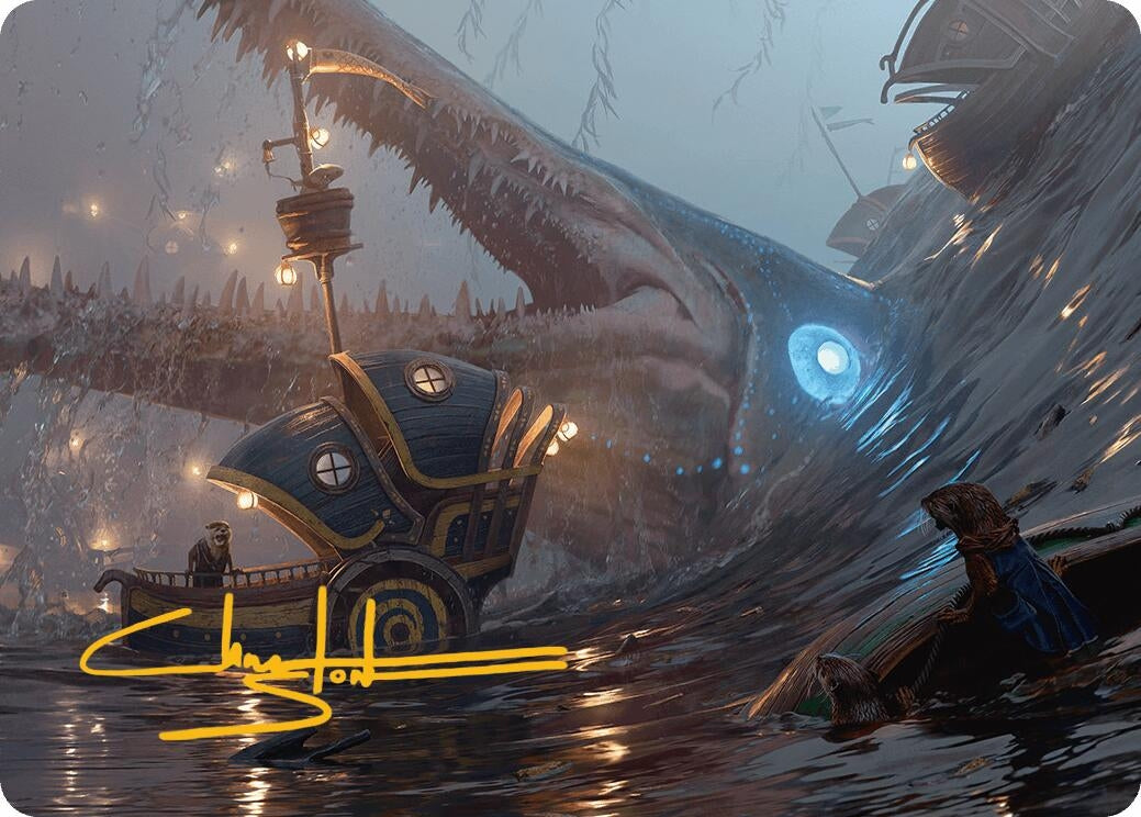 Image for Eluge, the Shoreless Sea Art Card (Gold-Stamped Signature) (Art Series: Bloomburrow) (6) - Magic: The Gathering