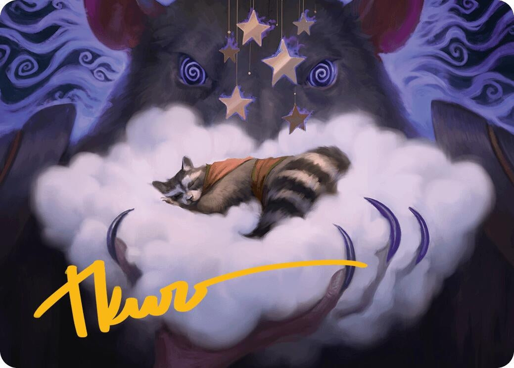 Image for Kitnap Art Card (Gold-Stamped Signature) (Art Series: Bloomburrow) (7) - Magic: The Gathering