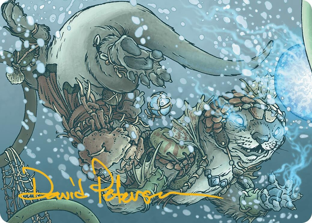 Image for Kitsa, Otterball Elite Art Card (Gold-Stamped Signature) (Art Series: Bloomburrow) (42) - Magic: The Gathering