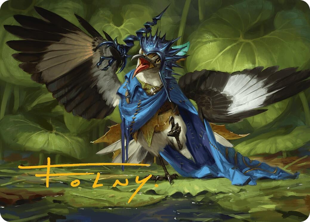 Image for Mockingbird Art Card (Gold-Stamped Signature) (Art Series: Bloomburrow) (9) - Magic: The Gathering