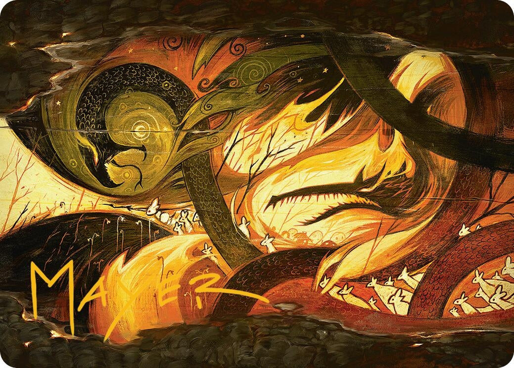 Image for Season of Loss Art Card (Gold-Stamped Signature) (Art Series: Bloomburrow) (17) - Magic: The Gathering