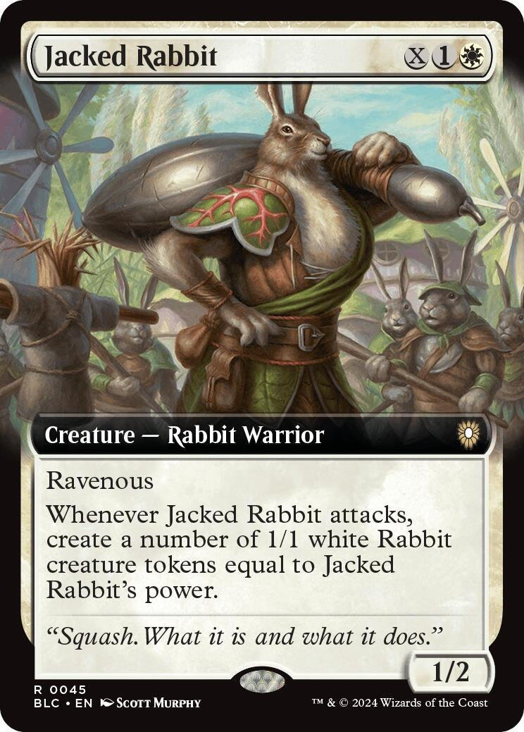 Image for Jacked Rabbit (Extended Art) (Commander: Bloomburrow) (45) - Magic: The Gathering