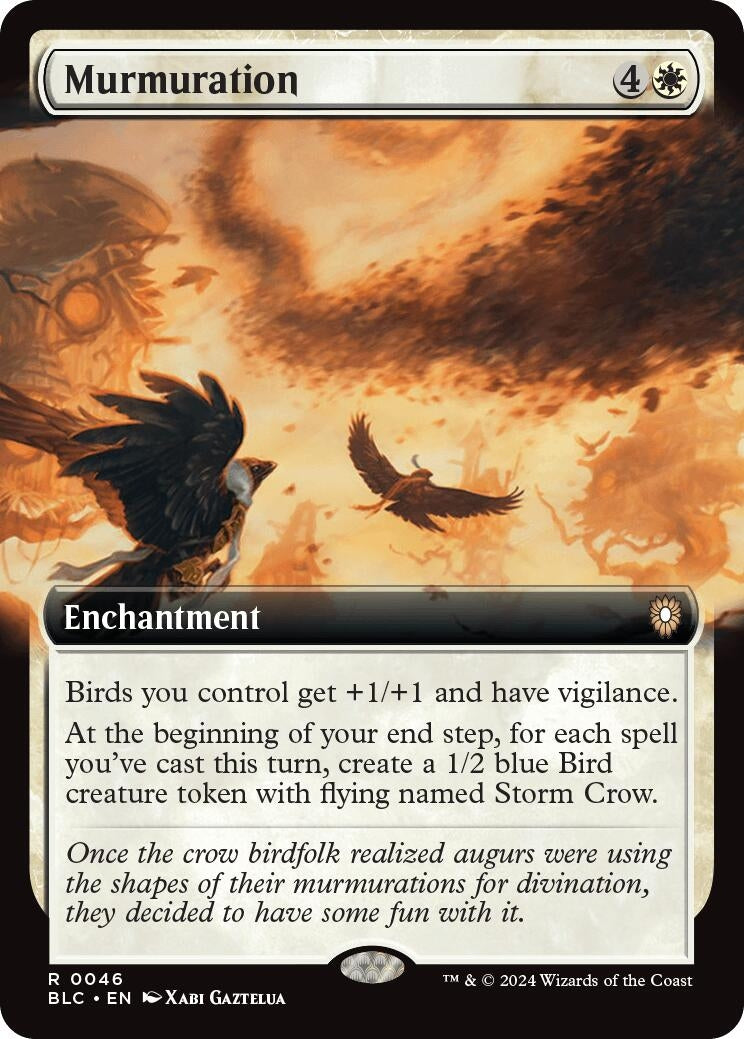 Image for Murmuration (Extended Art) (Commander: Bloomburrow) (46) - Magic: The Gathering