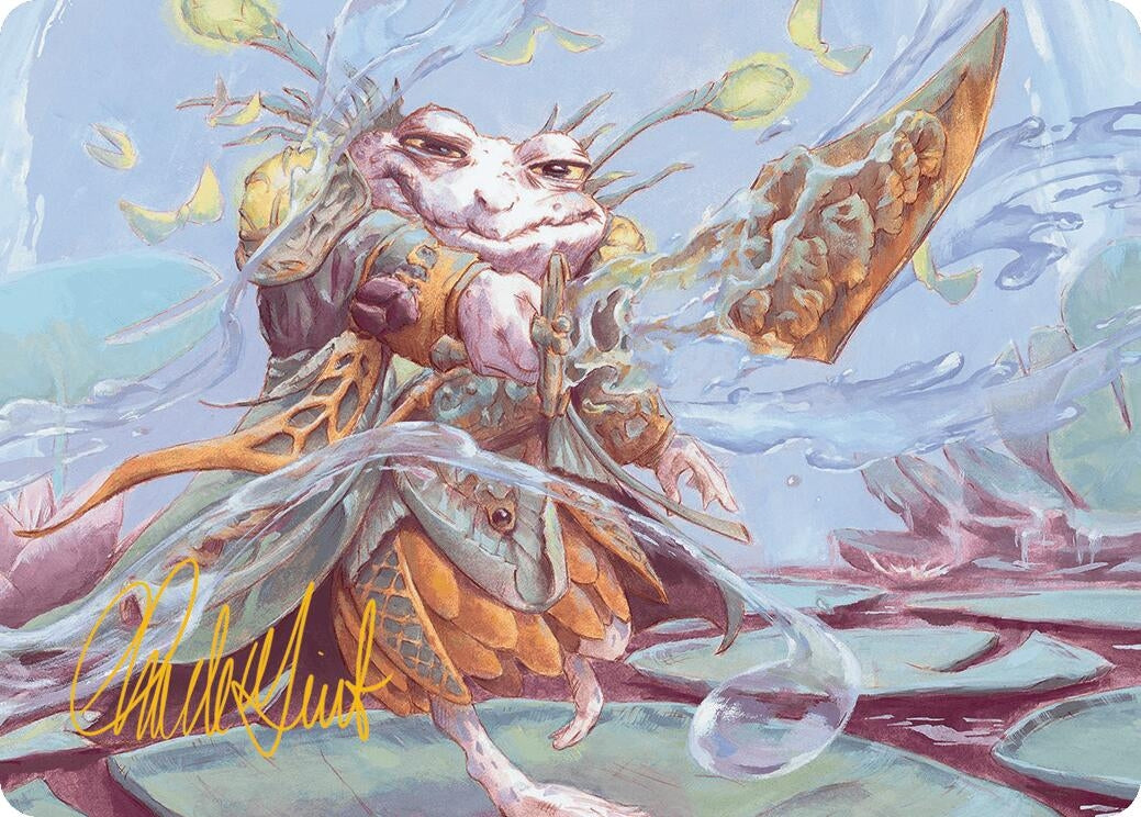 Image for Glarb, Calamity's Augur Art Card (Gold-Stamped Signature) (Art Series: Bloomburrow) (40) - Magic: The Gathering