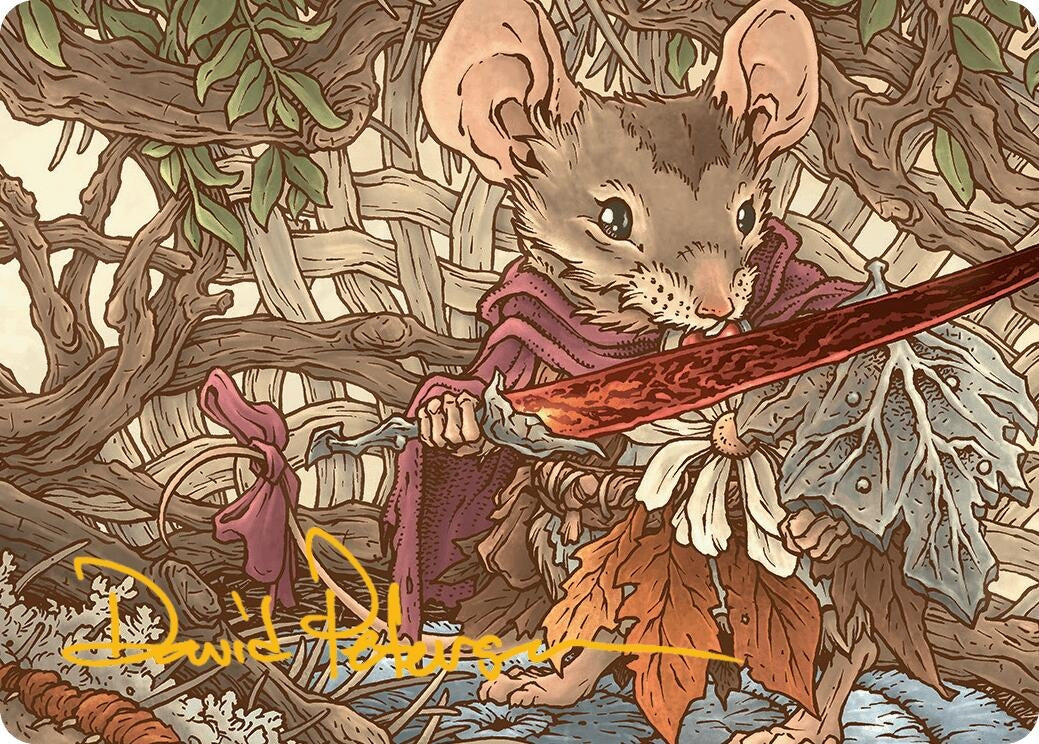Image for Mabel, Heir to Cragflame Art Card (Gold-Stamped Signature) (Art Series: Bloomburrow) (45) - Magic: The Gathering