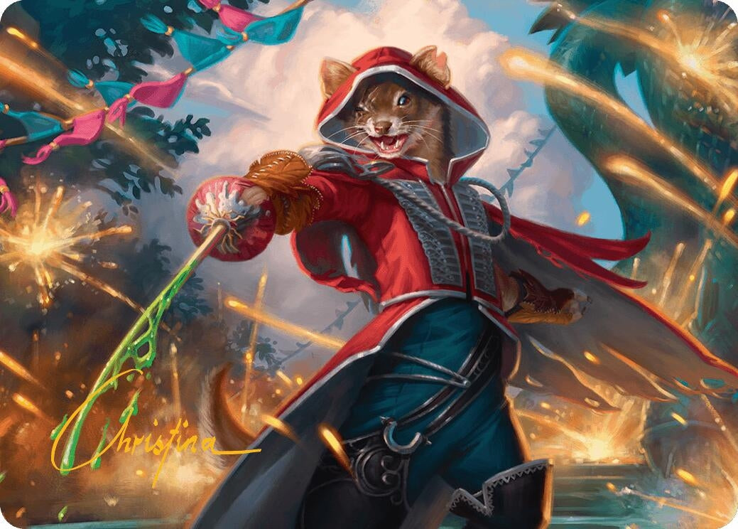 Image for The Infamous Cruelclaw Art Card (Gold-Stamped Signature) (Art Series: Bloomburrow) (28) - Magic: The Gathering