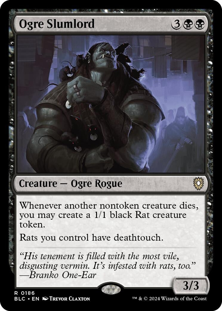 Image for Ogre Slumlord (Commander: Bloomburrow) (186) - Magic: The Gathering
