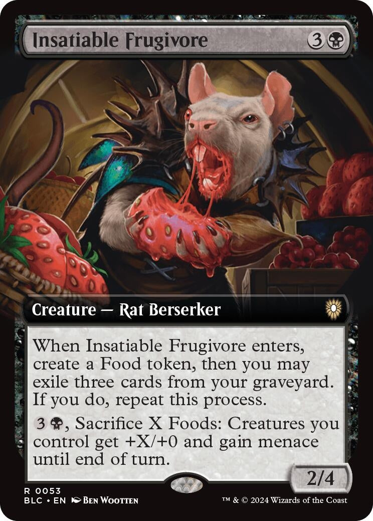 Image for Insatiable Frugivore (Extended Art) (Commander: Bloomburrow) (53) - Magic: The Gathering