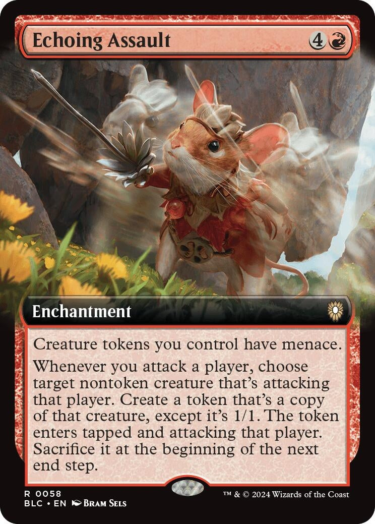 Image for Echoing Assault (Extended Art) (Commander: Bloomburrow) (58) - Magic: The Gathering