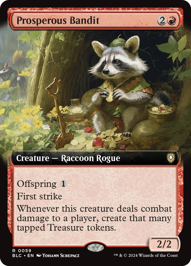 Image for Prosperous Bandit (Extended Art) (Commander: Bloomburrow) (59) - Magic: The Gathering