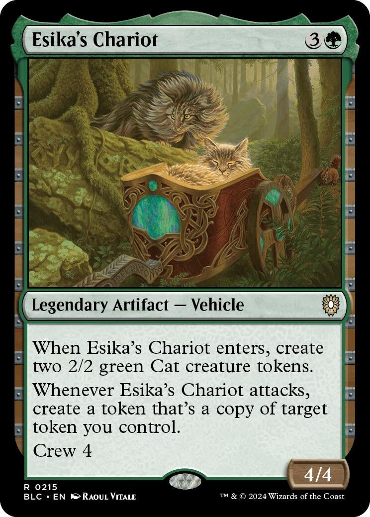 Image for Esika's Chariot (Commander: Bloomburrow) (215) - Magic: The Gathering