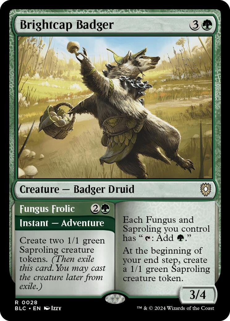 Image for Brightcap Badger (Commander: Bloomburrow) (28) - Magic: The Gathering