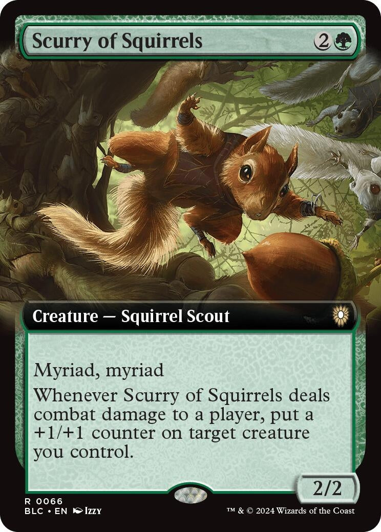 Image for Scurry of Squirrels (Extended Art) (Commander: Bloomburrow) (66) - Magic: The Gathering