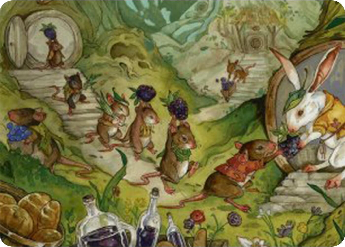 Image for For the Common Good Art Card (43/54) (Art Series: Bloomburrow) (43) - Magic: The Gathering