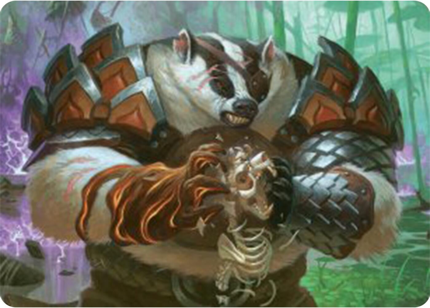 Image for Hugs, Grisly Guardian Art Card (Art Series: Bloomburrow) (27) - Magic: The Gathering