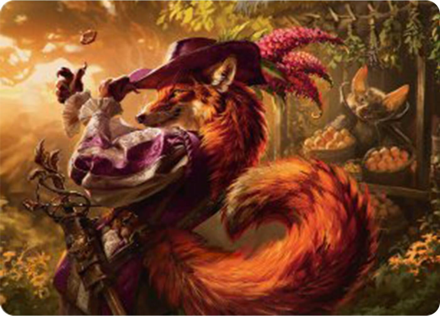 Image for Mr. Foxglove Art Card (Art Series: Bloomburrow) (31) - Magic: The Gathering