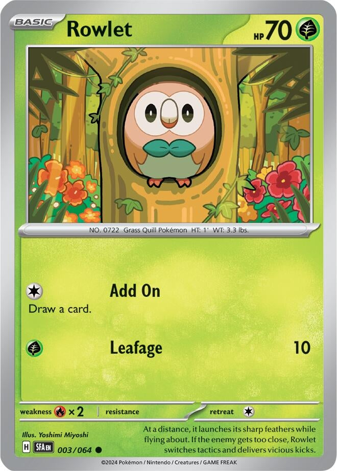 Image for Rowlet (SV: Shrouded Fable) (003/064) - Pokemon