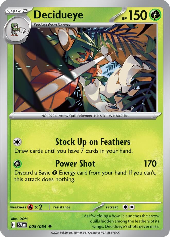 Image for Decidueye (SV: Shrouded Fable) (005/064) - Pokemon