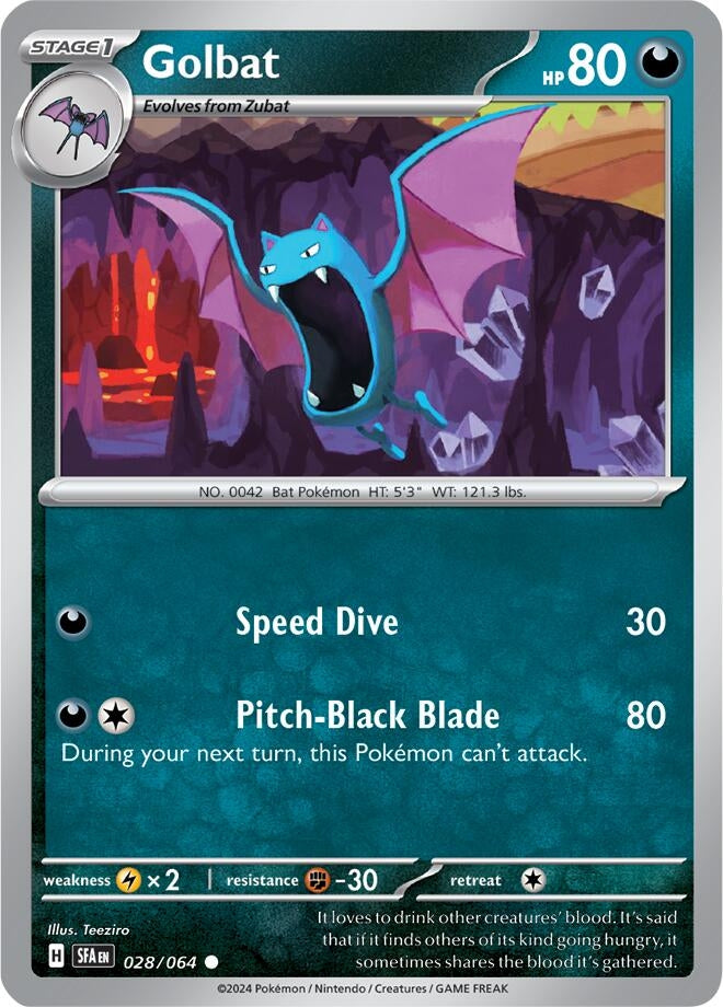 Image for Golbat (SV: Shrouded Fable) (028/064) - Pokemon