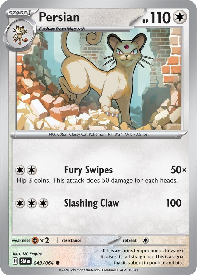 Image for Persian (SV: Shrouded Fable) (049/064) - Pokemon