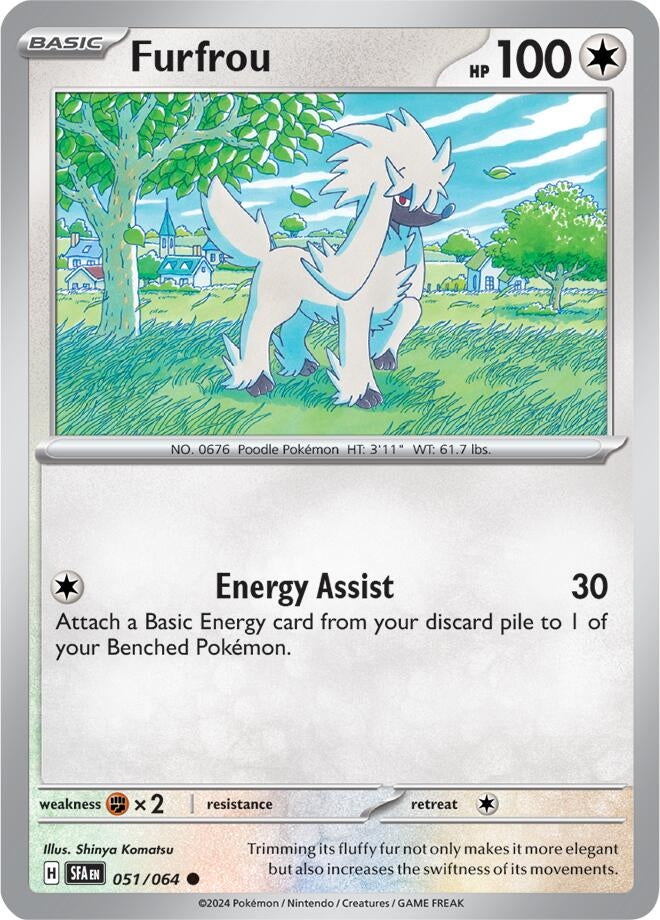 Image for Furfrou (SV: Shrouded Fable) (051/064) - Pokemon