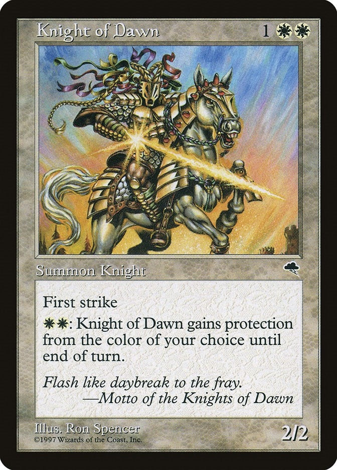 Image for Knight of Dawn (Tempest) (26) - Magic: The Gathering