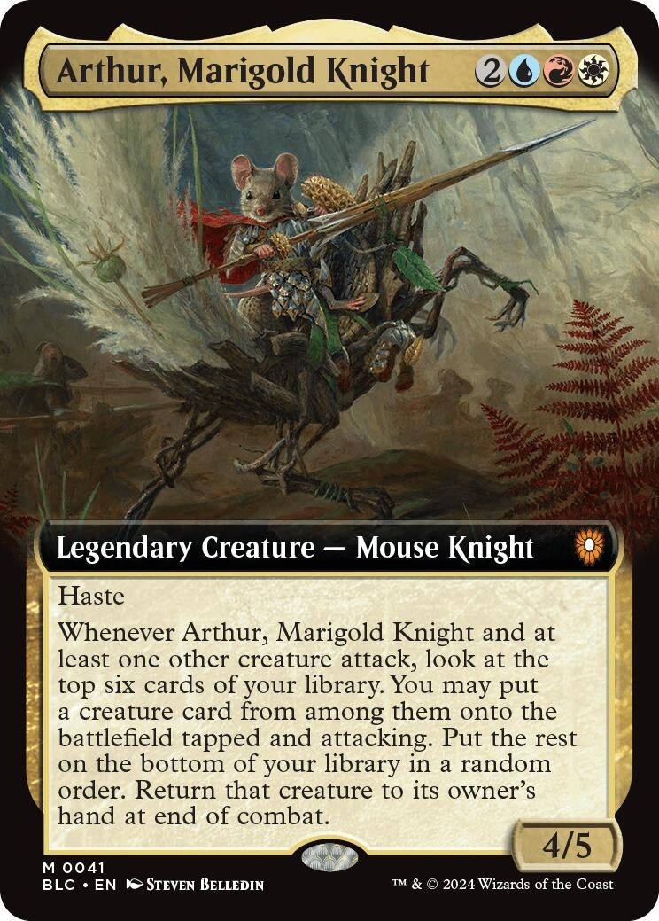 Image for Arthur, Marigold Knight (Extended Art) (Commander: Bloomburrow) (41) - Magic: The Gathering