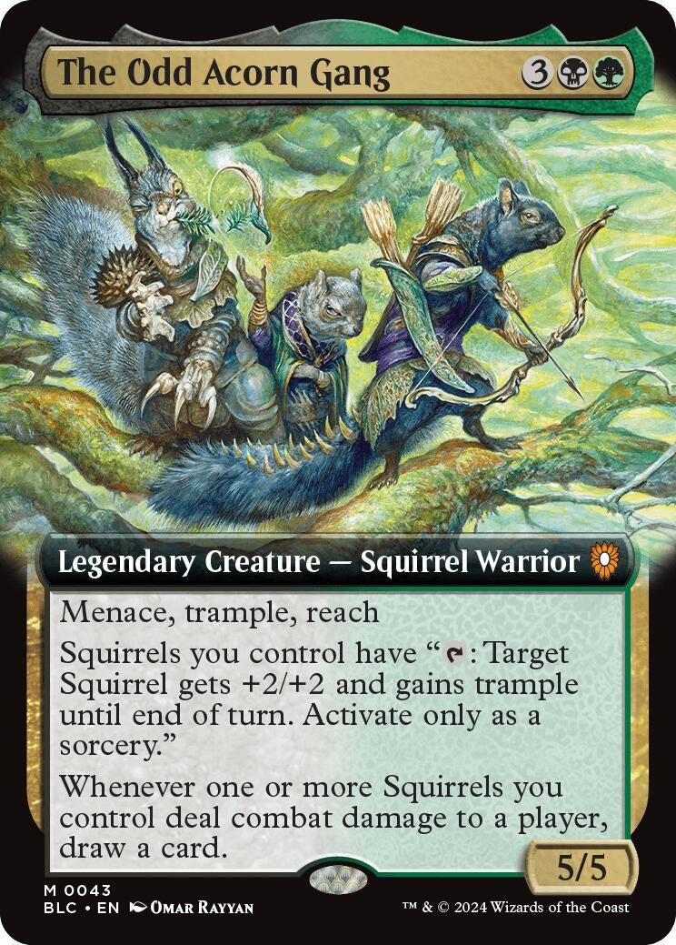 Image for The Odd Acorn Gang (Extended Art) (Commander: Bloomburrow) (43) - Magic: The Gathering