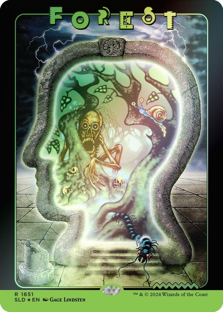 Image for Forest (1651) (Rainbow Foil) (Secret Lair Drop Series) (1651) - Magic: The Gathering